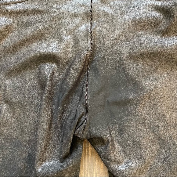 Spanx Black Faux Leather Leggings Size Small - Picture 5 of 9